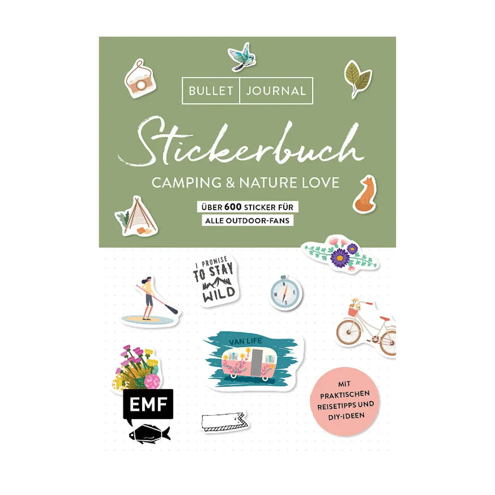Bullet Journal Stickerbuch CAMPING & NATURE LOVE EMF Verlag