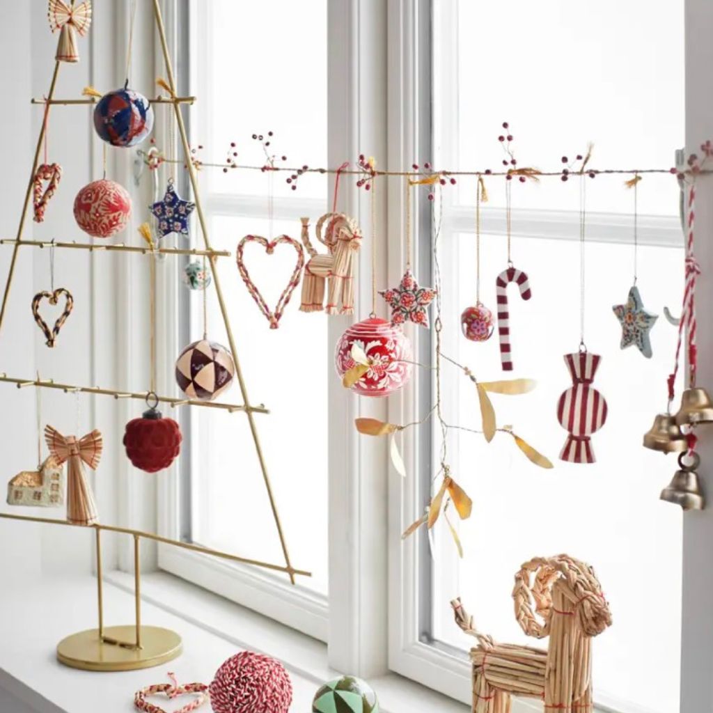 Handmade paper mache | Madam Stoltz | Weihnachtsbaum-Anhänger |  6 Varianten