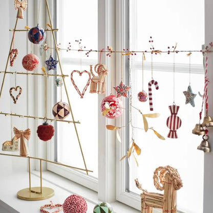 Handmade paper mache | Madam Stoltz | Weihnachtsbaum-Anhänger |  6 Varianten