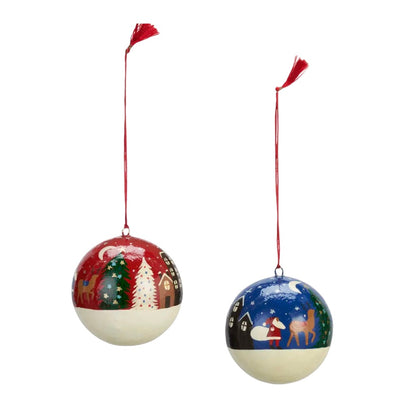 Handmade paper mache | Madam Stoltz | Weihnachtsbaum-Anhänger |  6 Varianten
