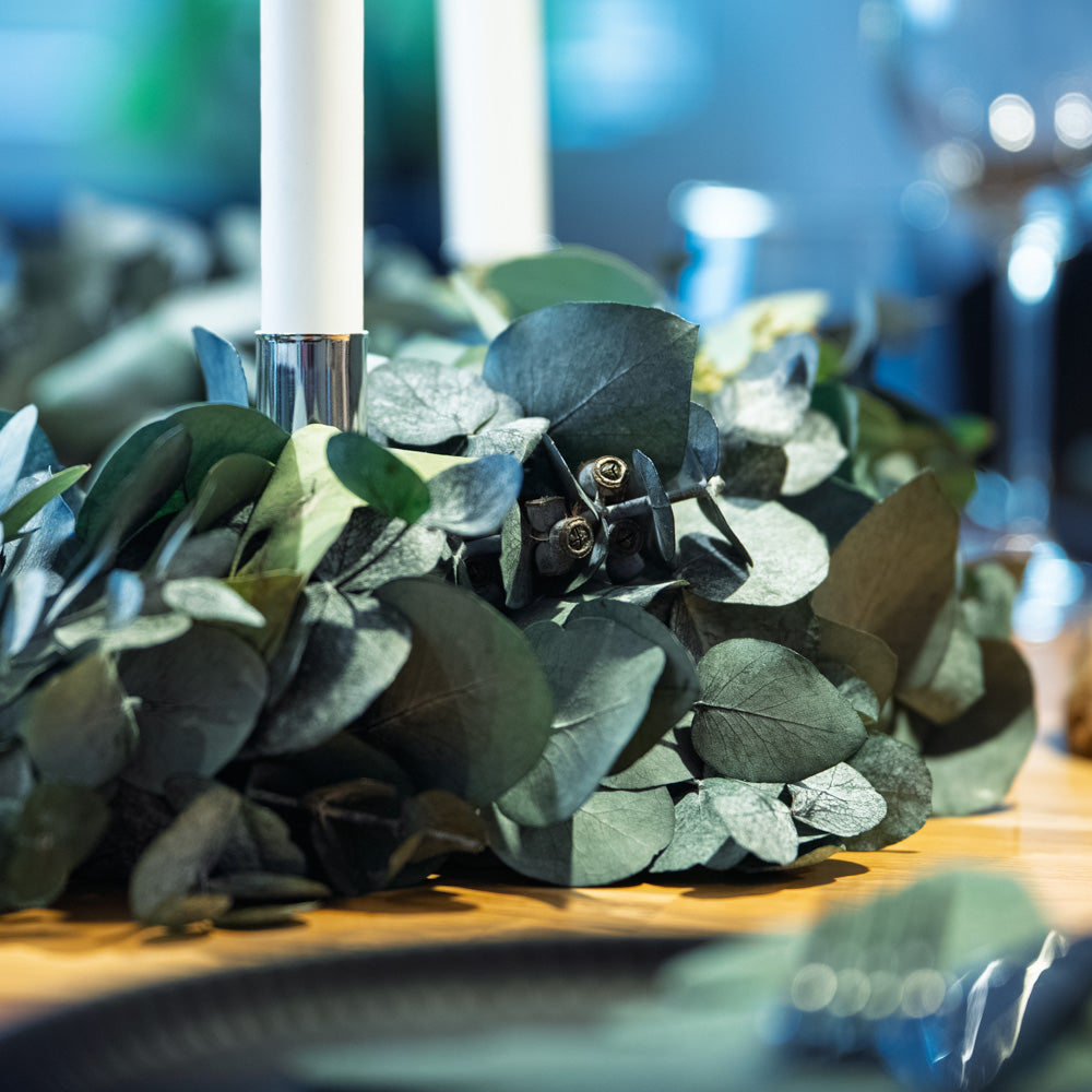 Vinterlys | Immergrüner Adventskranz aus Eukalyptus | 2 Größen