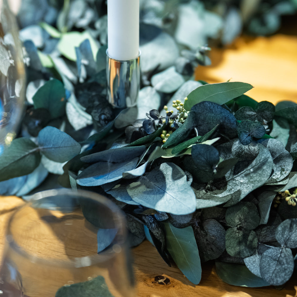 Vinterlys | Immergrüner Adventskranz aus Eukalyptus | 2 Größen