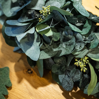 Vinterlys | Immergrüner Adventskranz aus Eukalyptus | 2 Größen