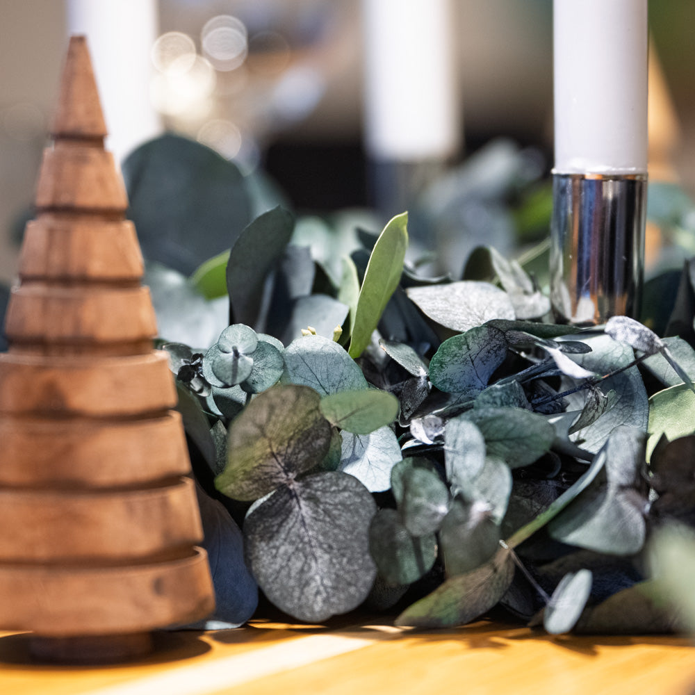 Vinterlys | Adventskranz binden mit Eukalyptus & Hygge-Gefühl