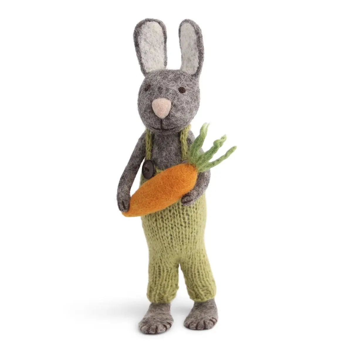 Deko BUNNY WITH GREEN PANTS AND CARROT Én Gry & Sif
