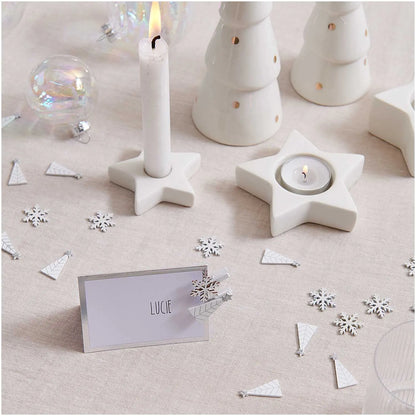 Deko-Clips SCHNEEFLOCKE | weiß Rico Design