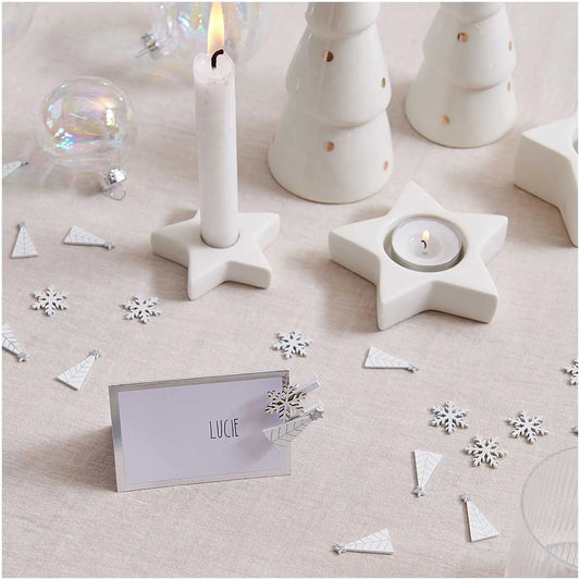 Deko-Clips SCHNEEFLOCKE | weiß Rico Design