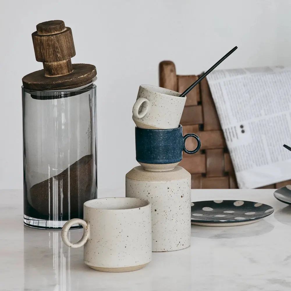 Dessertteller GRAINY | dark blue - sand Nordal