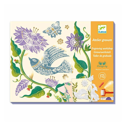 Workshop Gravur Passionsblume | Djeco | Kreativset