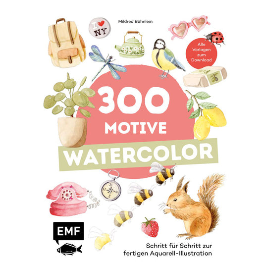 300 Motive Watercolor | EMF | Kreativbuch
