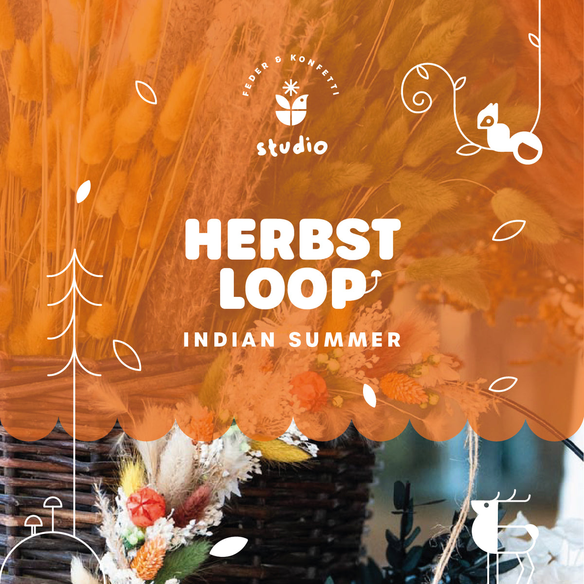 Indian Summer – Dein floraler Herbstloop | Workshop in Leipzig