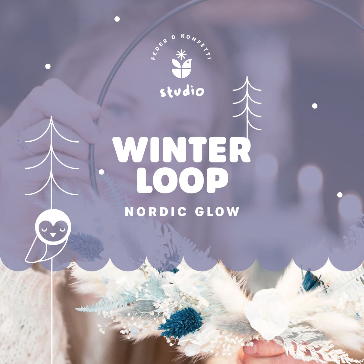 Nordic Glow – Dein floraler Winterloop | Workshop in Leipzig