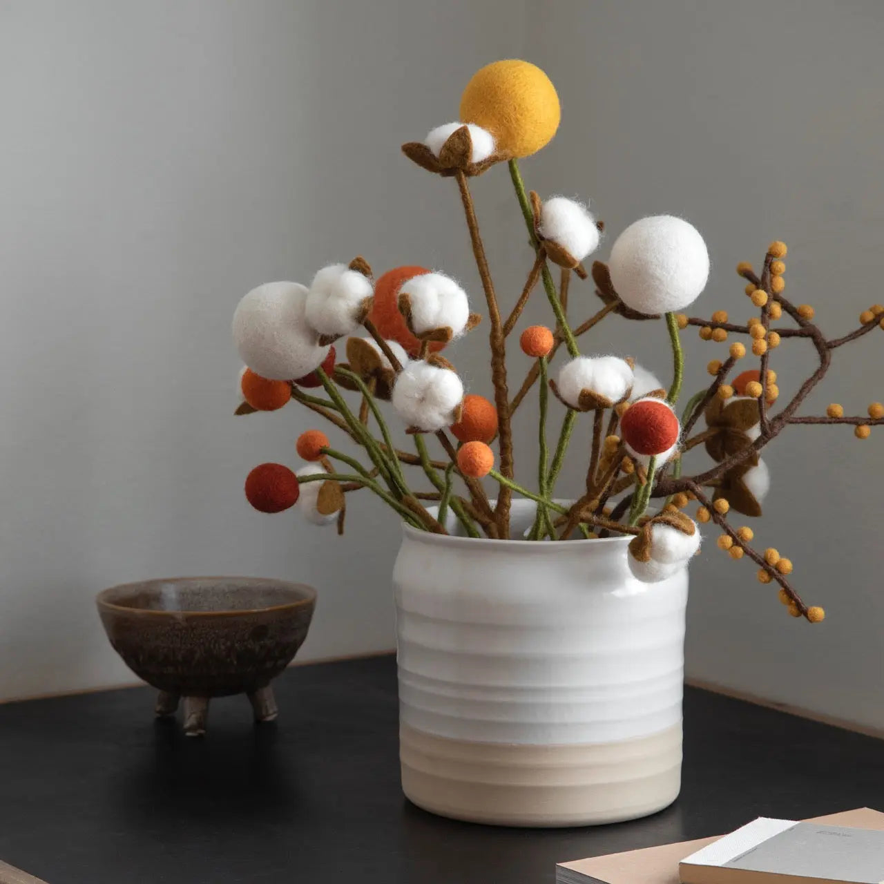 Filzblume FLOWER Ø2cm | verschiedene Farben - Feder&Konfetti Store