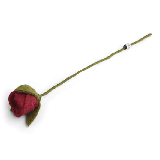 Filzblume ROSE | dark red Én Gry & Sif