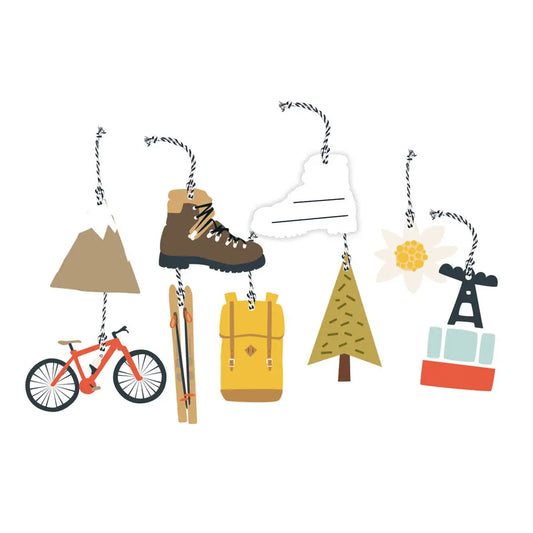 Geschenkanhänger BERG Roadtyping