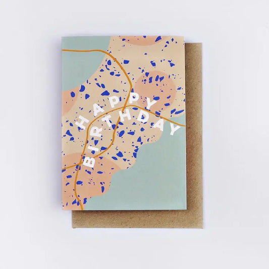Grußkarte BROOKLYN | HAPPY BIRTHDAY - Feder&Konfetti Store