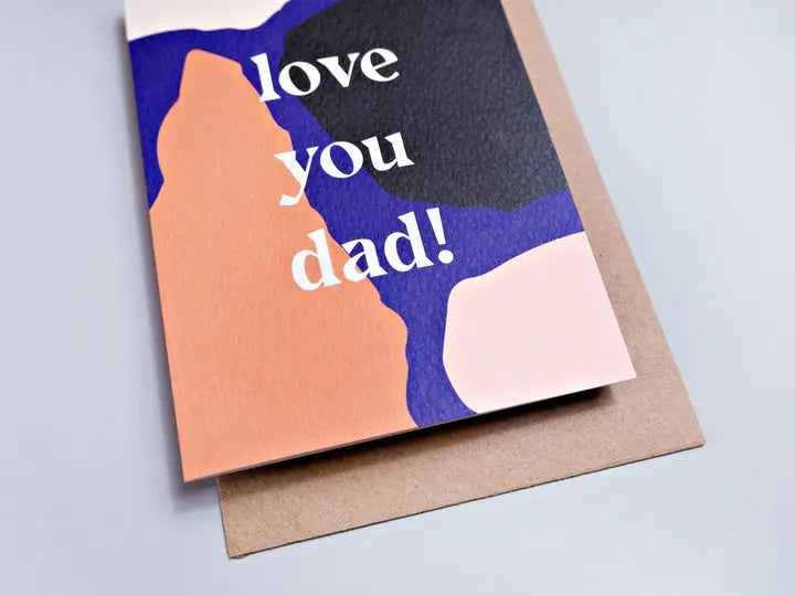 Grußkarte GIANT RIPS | love you dad! - Feder&Konfetti Store