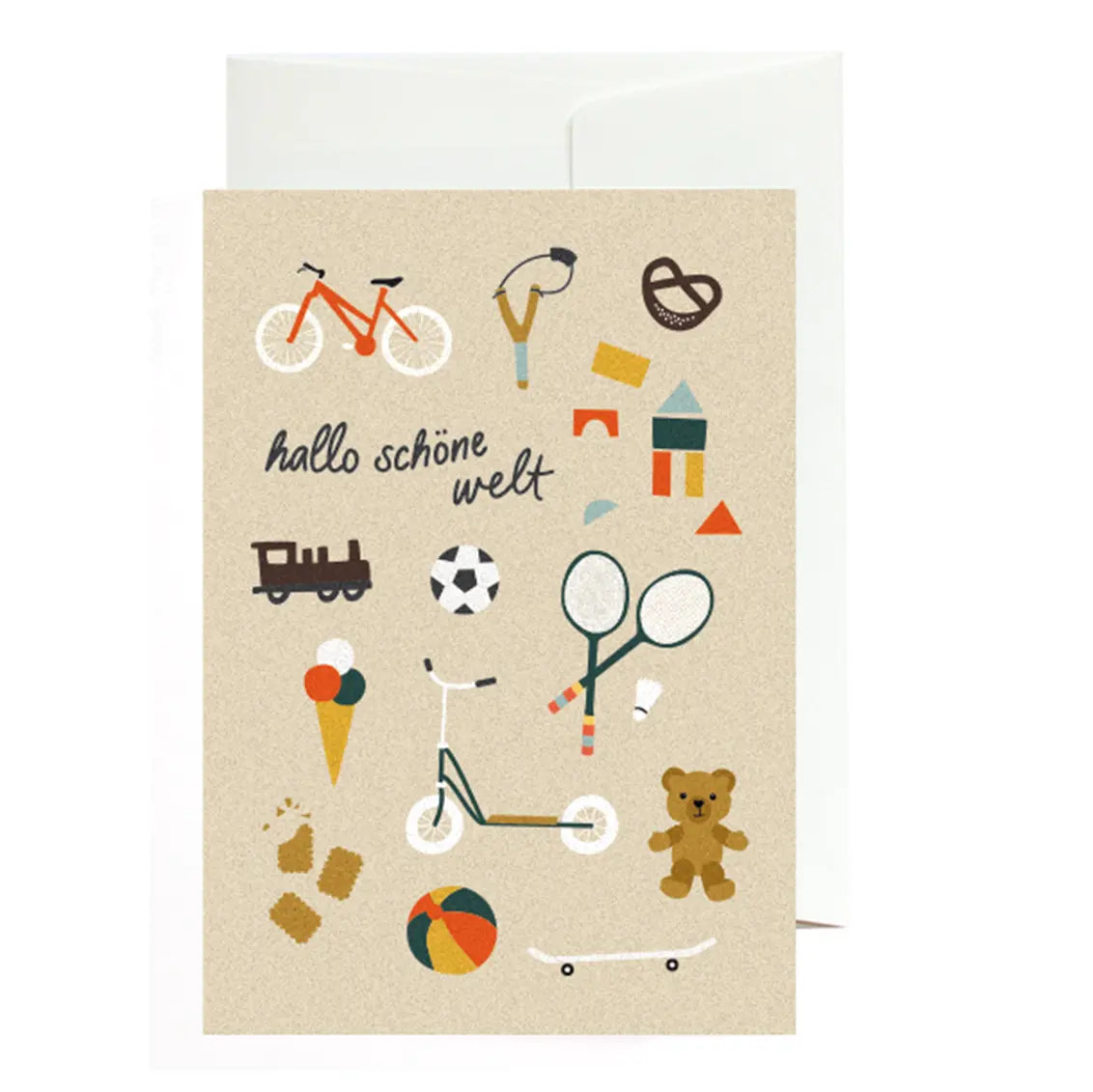 Grußkarte HALLO SCHÖNE WELT Roadtyping