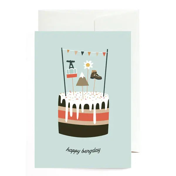 Grußkarte HAPPY BERGDAY Roadtyping