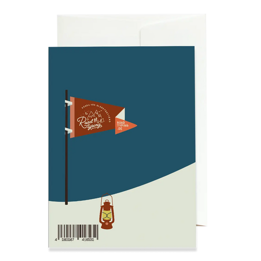 Grußkarte LASS UNS ABENTEURER SEIN Roadtyping