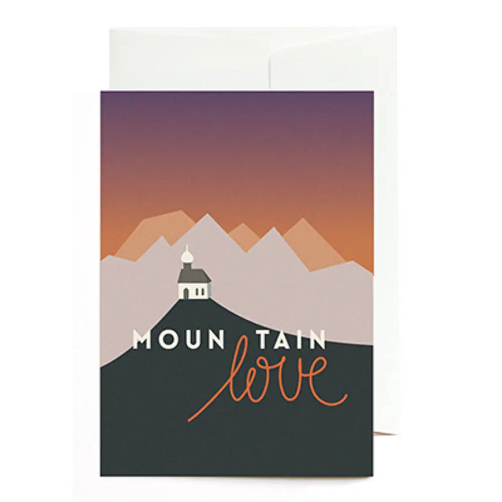 Grußkarte MOUNTAIN LOVE - Feder&Konfetti