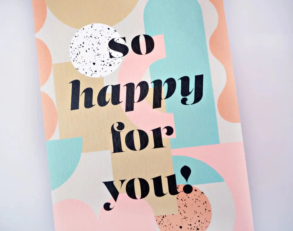 Grußkarte OSLO | so happy for you! The Completist