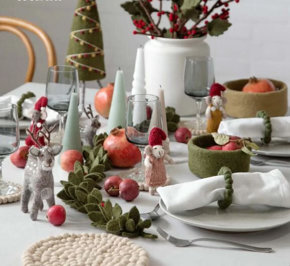 Rentier grau | Filzfigur