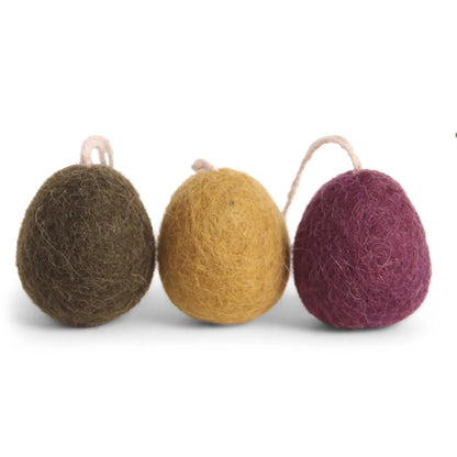 Eggs | 3er Set | Gry & Sif | Filz-Anhänger | 7 Farben