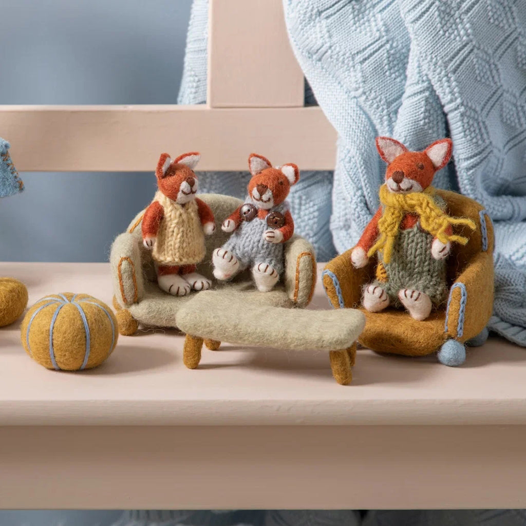 Small Fox Boy & Girly | Gry & Sif | Filzfigur | 2 Varianten