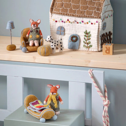 Small Fox Boy & Girly | Gry & Sif | Filzfigur | 2 Varianten