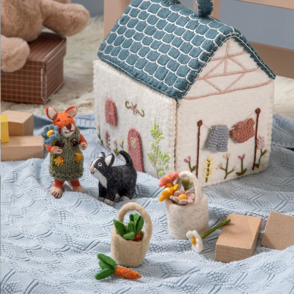 Small Fox Boy & Girly | Gry & Sif | Filzfigur | 2 Varianten