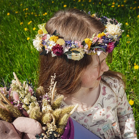 Haarkranz HELIN Feder&Konfetti