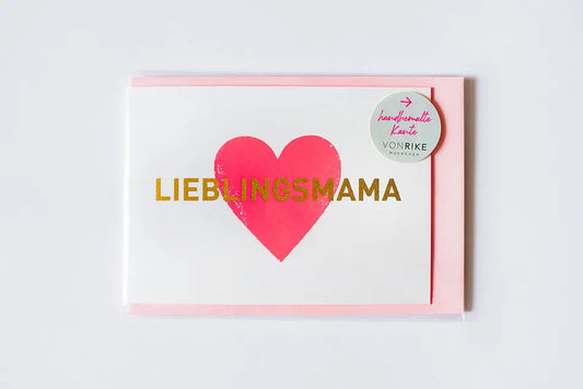 Karte LIEBLINGSMAMA - Feder&Konfetti Store