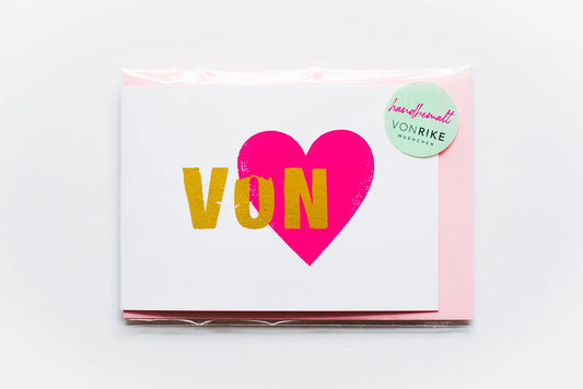 Karte VON HERZEN VON RIKE