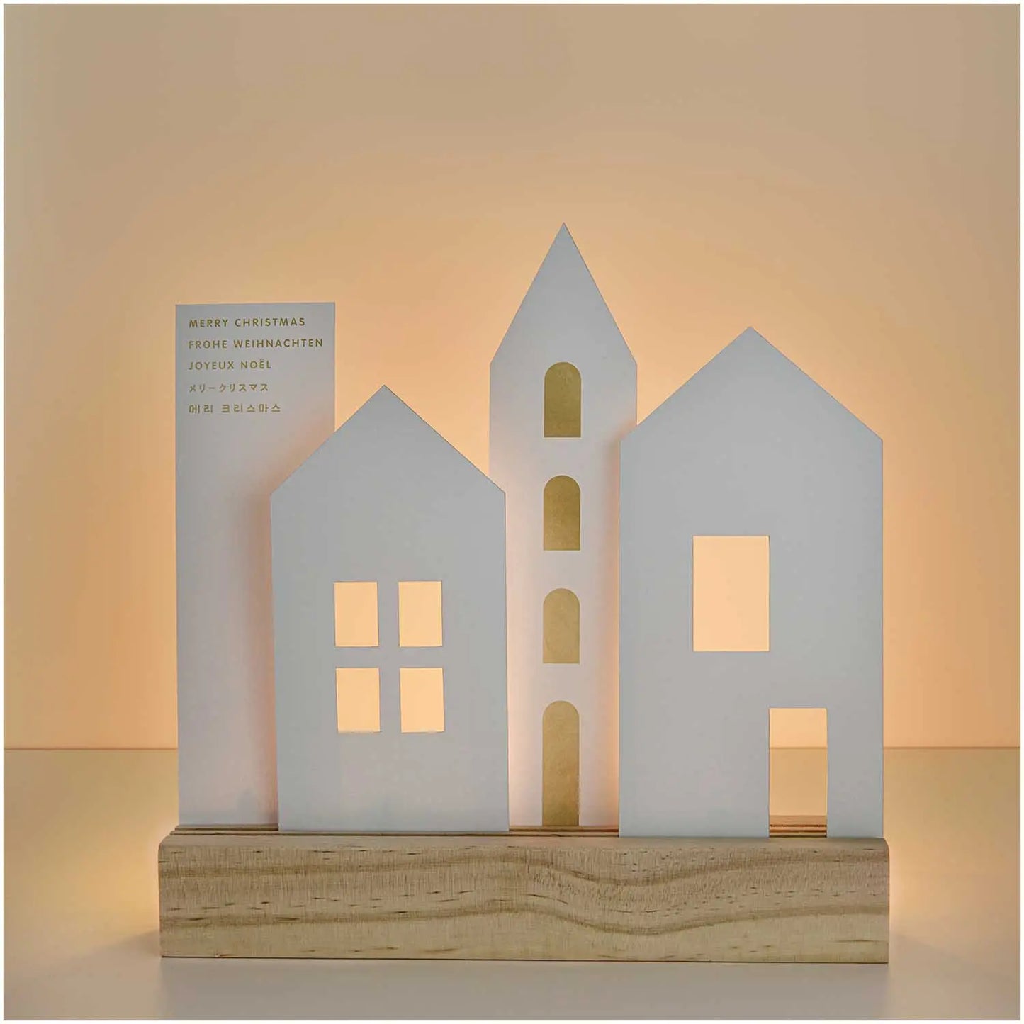 Kartendeko-Set HÄUSER - Feder&Konfetti Store