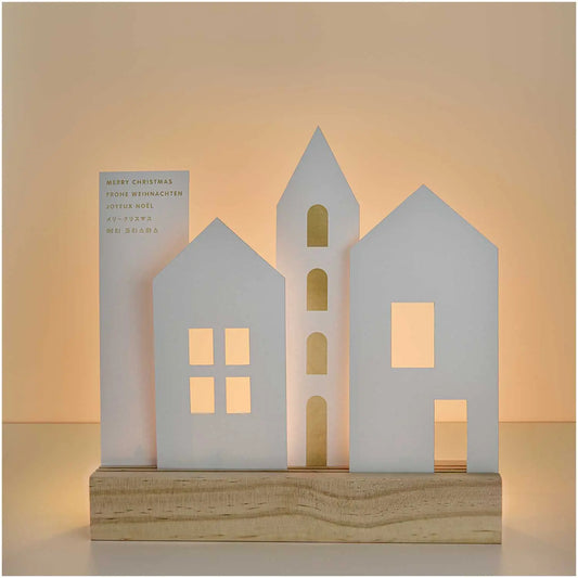 Kartendeko-Set HÄUSER - Feder&Konfetti Store