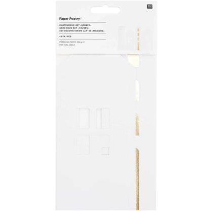 Kartendeko-Set HÄUSER - Feder&Konfetti Store