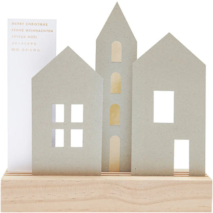 Kartendeko-Set HÄUSER - Feder&Konfetti Store