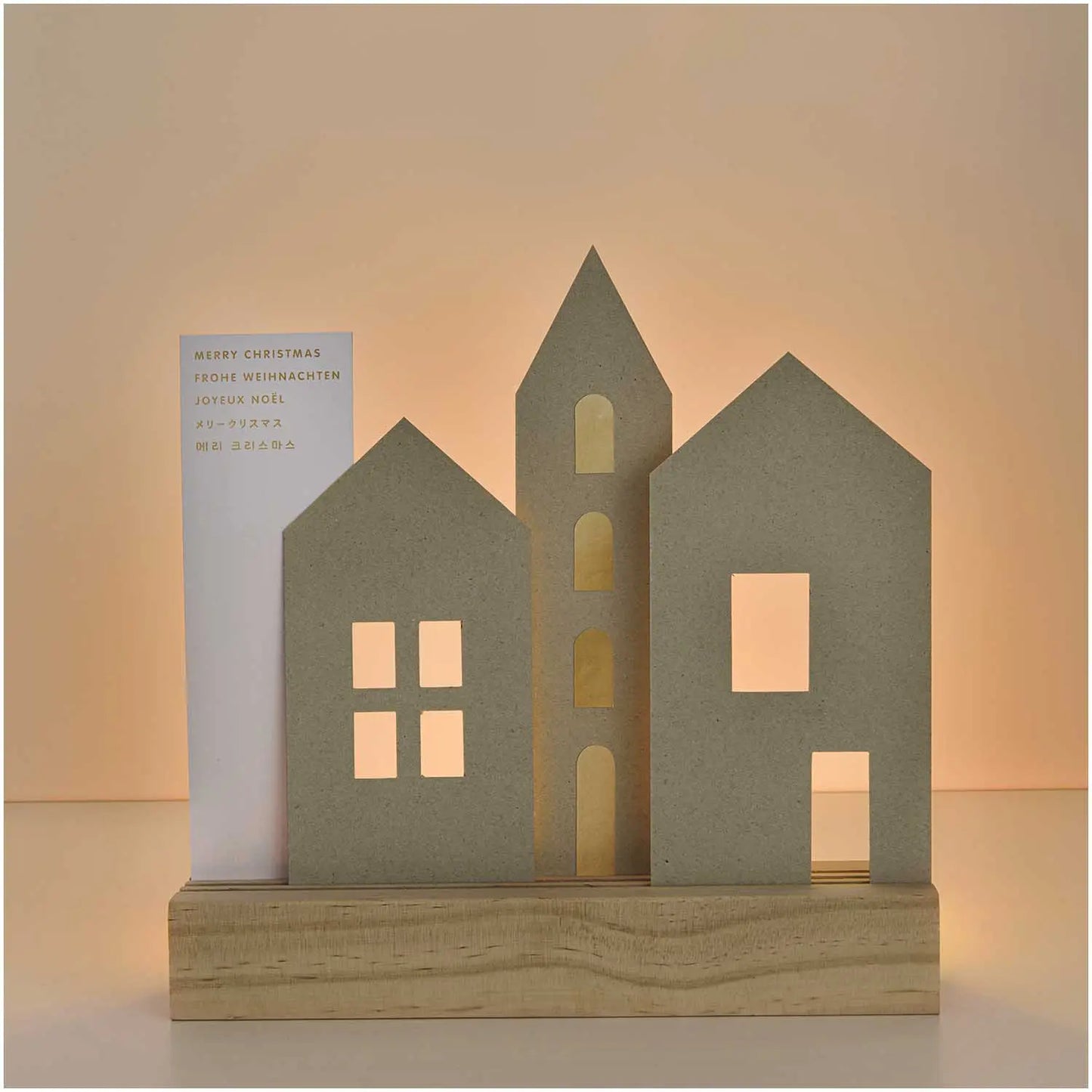 Kartendeko-Set HÄUSER - Feder&Konfetti Store