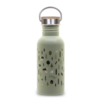 Kindertrinkflasche WOOD VIBES - Feder&Konfetti