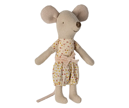 Kleine Schwester Maus in Streichholzschachtel Maileg