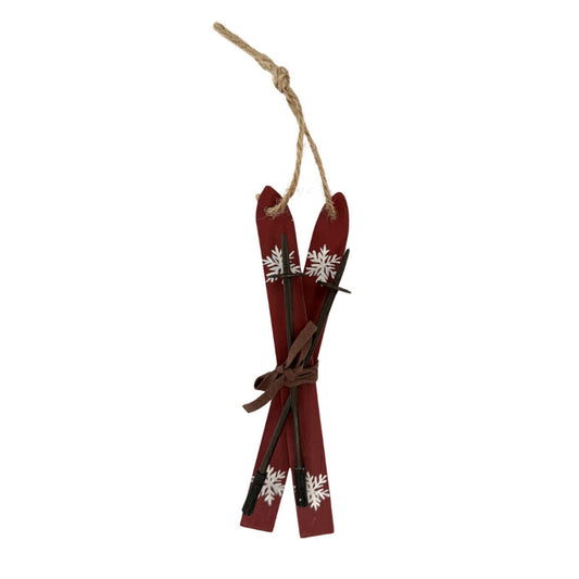 Glider Skis | Miljögården | Weihnachtsbaumschmuck | 2 Farben