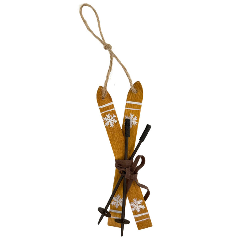 Glider Skis | Miljögården | Weihnachtsbaumschmuck | 2 Farben