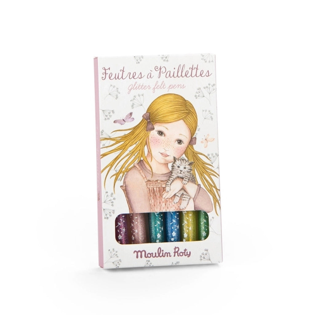 Rosalies 6 | Moulin Roty | Glitzerfilzstifte