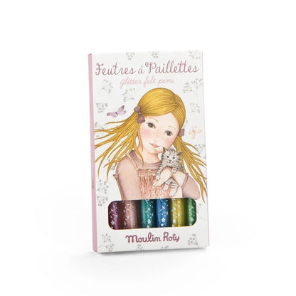 Rosalies 6 | Moulin Roty | Glitzerfilzstifte