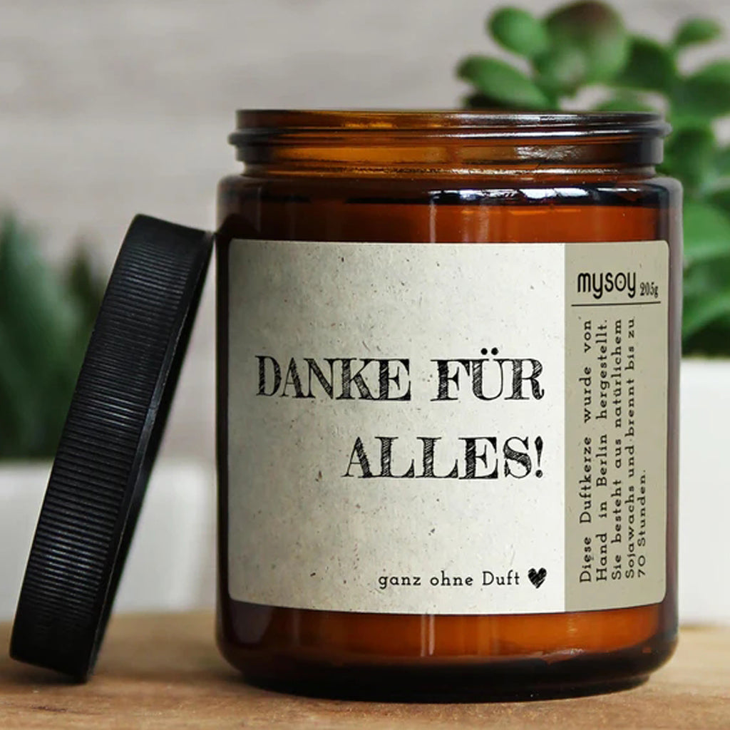 Danke für Alles | My.So(y) | Kerze im Glas | 2 Varianten