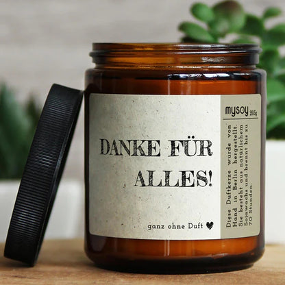 Danke für Alles | My.So(y) | Kerze im Glas | 2 Varianten