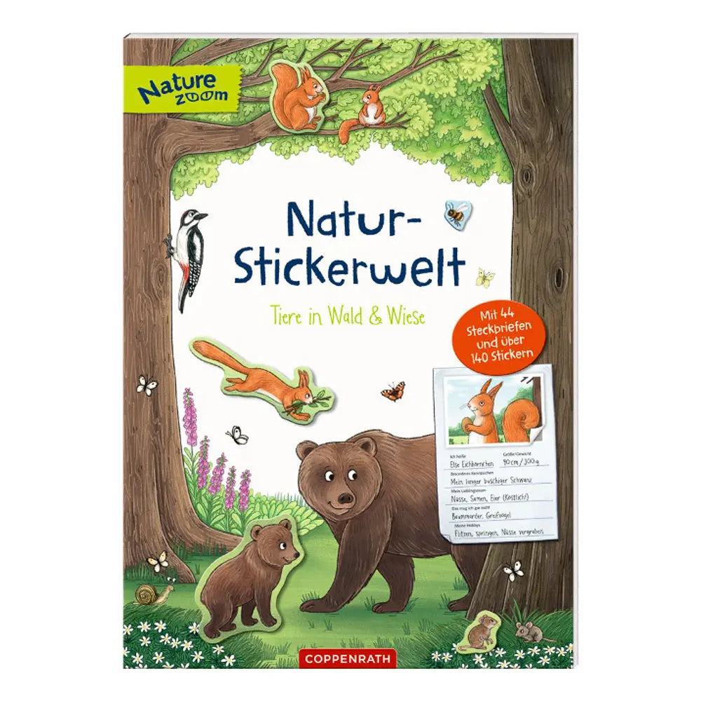 Natur-Stickerwelt | Tiere in Wald & Wiese Coppenrath Verlag
