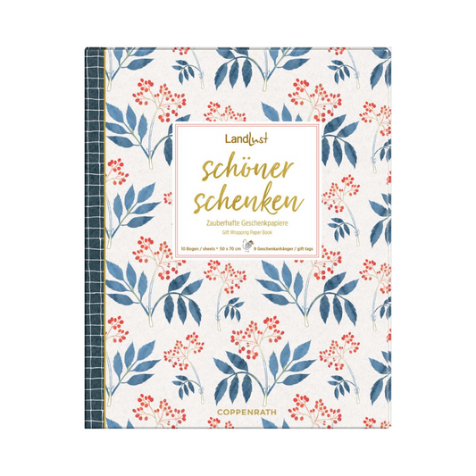 Schöner Schenken | Geschenkpapier-Buch | Kreativbuch | 4 Varianten