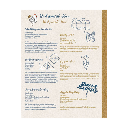 Schöner Schenken | Geschenkpapier-Buch | Kreativbuch | 4 Varianten